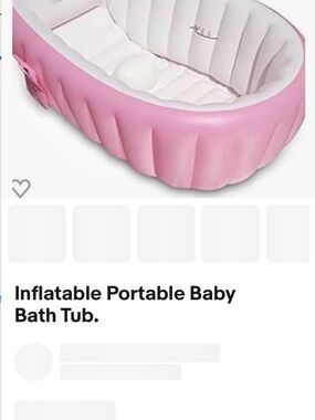 Inflatable Baby Bath Tub - Pink in pkg